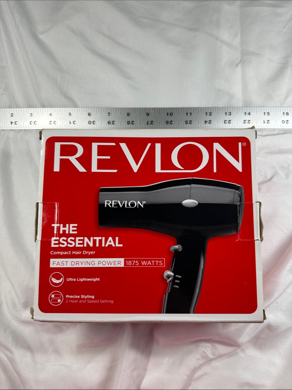 Revlon Compact Hair Dryer - Black and Red Packaging